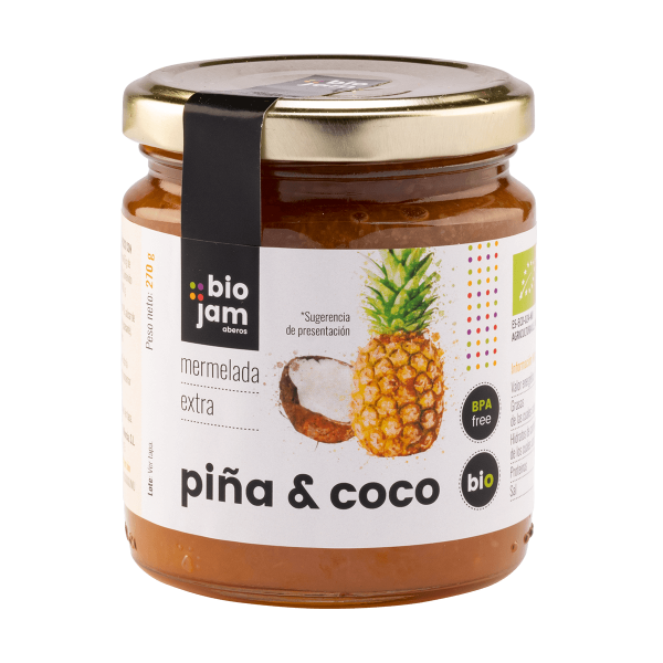 Mermelada de Piña y Coco con Azúcar de caña